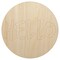 Hello in Circle Unfinished Wood Shape Piece Cutout for DIY Craft Projects